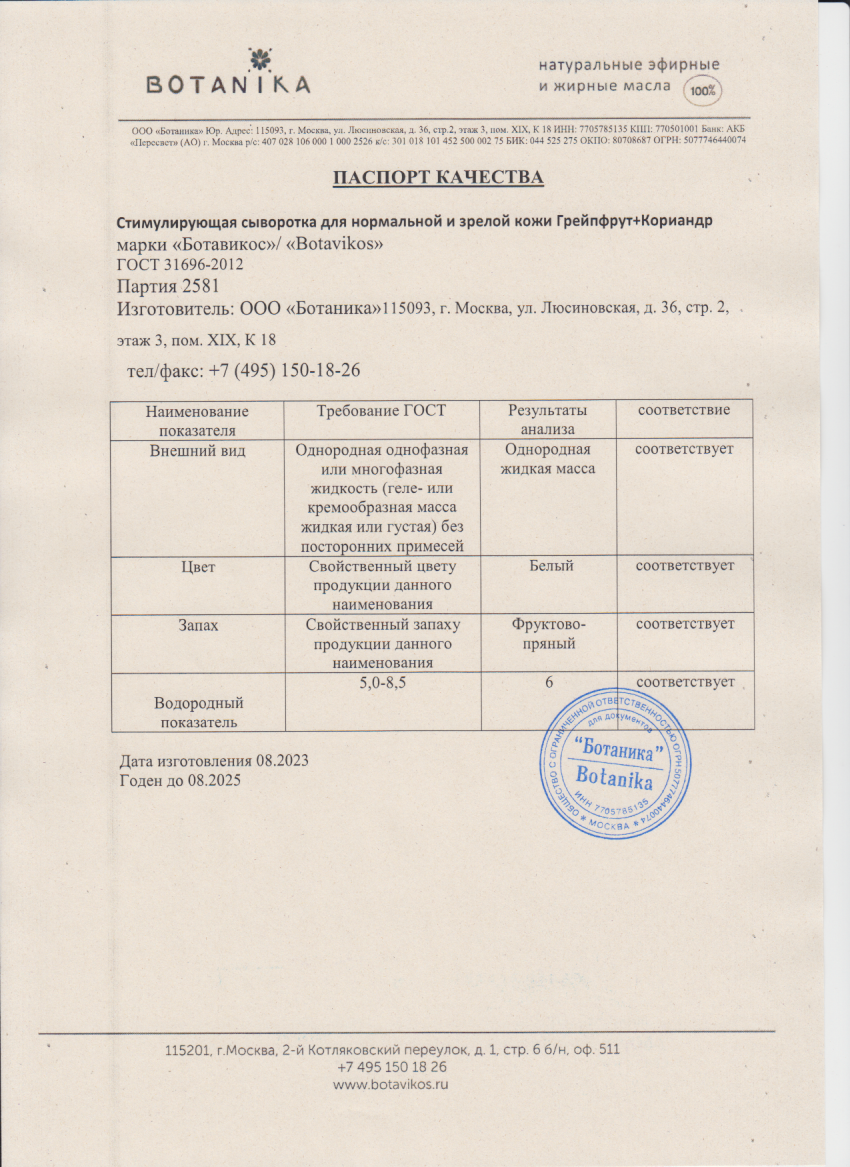 Паспорт №082023